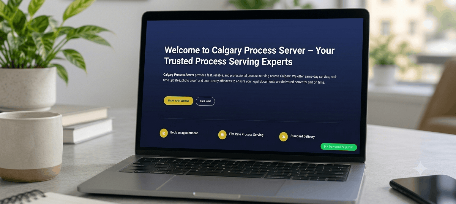 Calgary Process Server — Legal services website